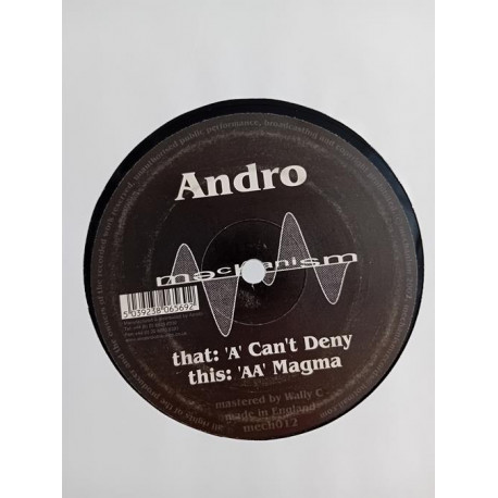 Andro – Can't Deny / Magma (12")