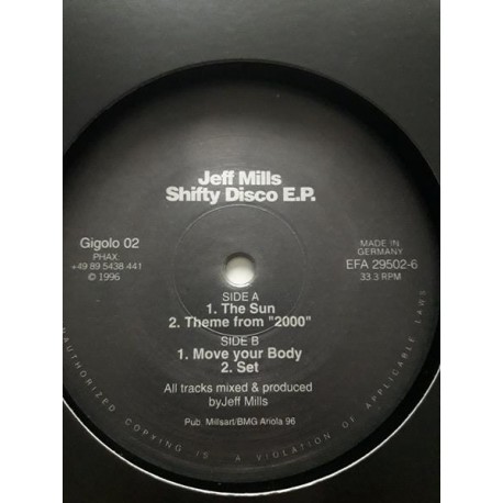 Jeff Mills ‎– Shifty Disco E.P.