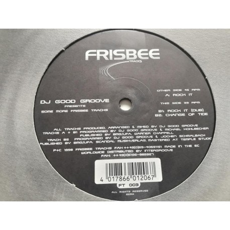 DJ Good Groove ‎– Presents Some More Frisbee Tracks (12")