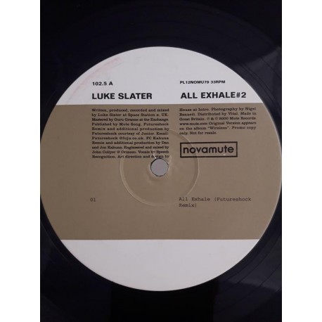 Luke Slater ‎– All Exhale 2 (12")