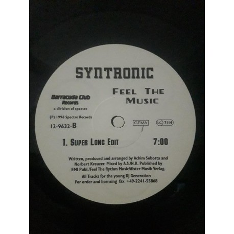 Syntronic ‎– Feel The Music (12")